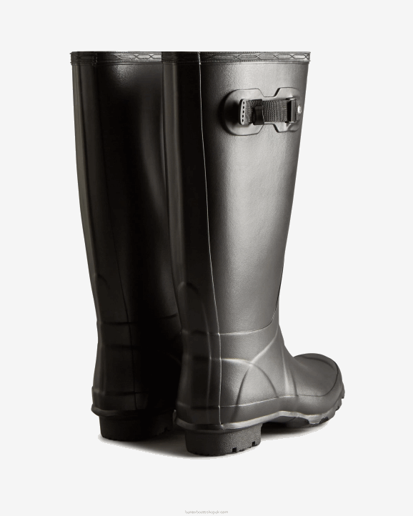 UK Hunter Women Huntress Wide Leg Rain Boots Black 28BV148