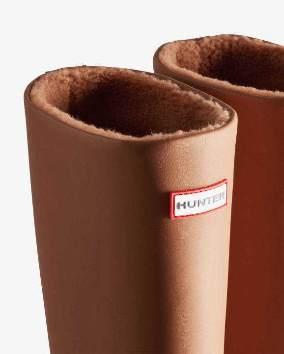 UK Hunter Women Killing Eve Tall Chasing Boot Mawson Creek Brown 28BV195