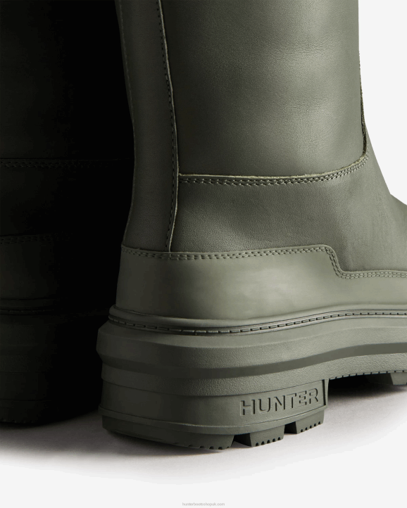 UK Hunter Women Killing Eve Tall Chasing Boot Olive 28BV281