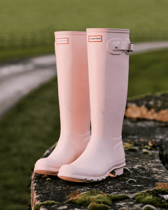 UK Hunter Women Original Tall Rain Boots Faded Rose 28BV57