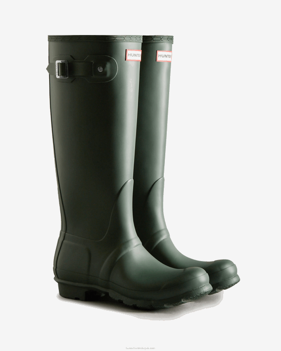 UK Hunter Women Original Tall Rain Boots Hunter Green 28BV58