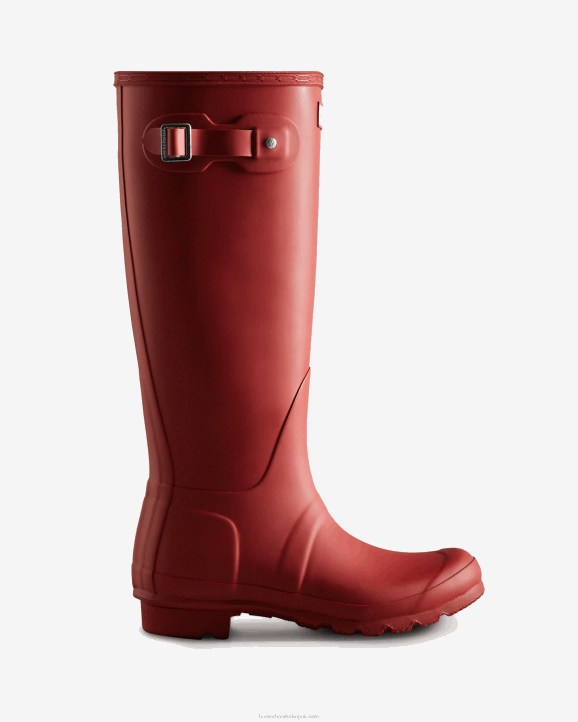 UK Hunter Women Original Tall Rain Boots Military Red 28BV59