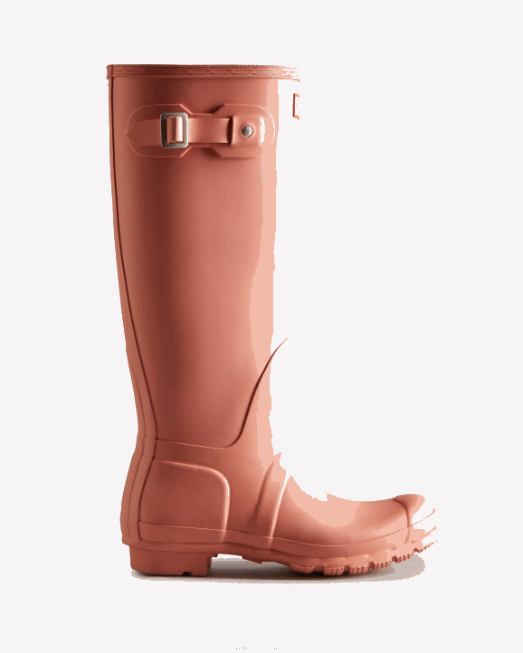 UK Hunter Women Original Tall Rain Boots Rough Pink 28BV187