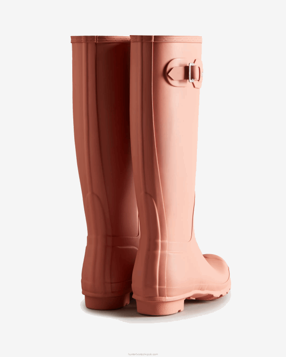 UK Hunter Women Original Tall Rain Boots Rough Pink 28BV187