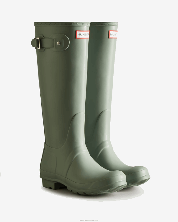 UK Hunter Women Original Tall Rain Boots Sweet Gale Green 28BV224