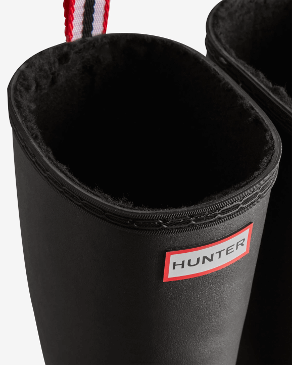 UK Hunter Women Play Vegan Shearling Insulated Tall Rain Boots 28BV152