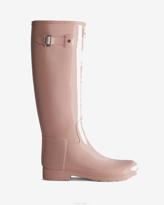 UK Hunter Women Refined Slim Fit Tall Rain Boots Azalea Pink 28BV11