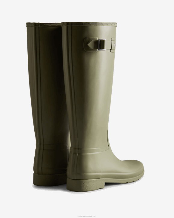 UK Hunter Women Refined Slim Fit Tall Rain Boots Lichen Green 28BV66