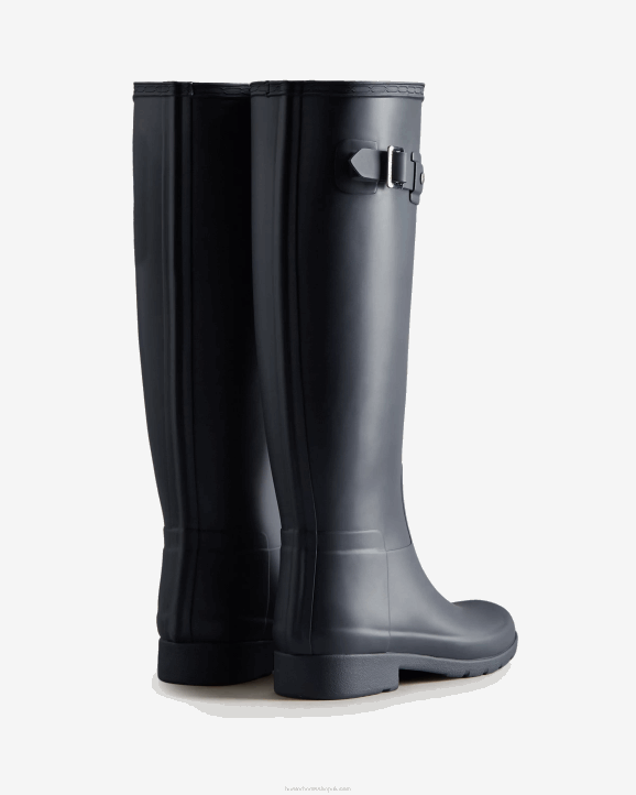 UK Hunter Women Refined Slim Fit Tall Rain Boots Navy 28BV93