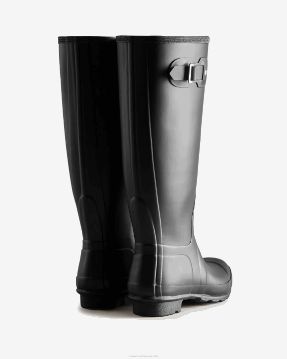 UK Hunter Women Tall Wide Fit Rain Boots Black 28BV120