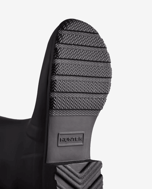 UK Hunter Women Tour Foldable Tall Rain Boots Black 28BV167