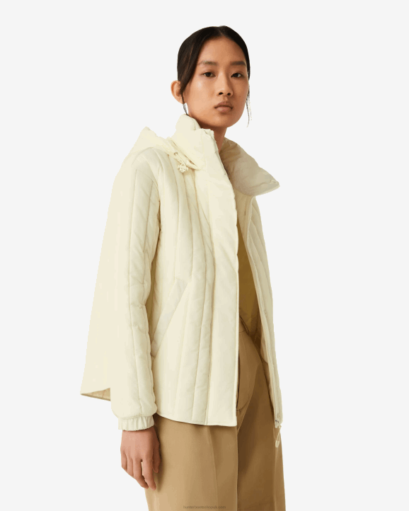 UK Hunter Women Explorer Recycled Nylon Quilted Jacket Soft Sand 28BV349