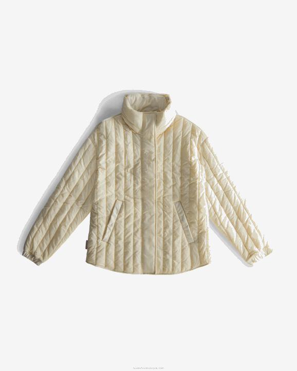 UK Hunter Women Explorer Recycled Nylon Quilted Jacket Soft Sand 28BV349