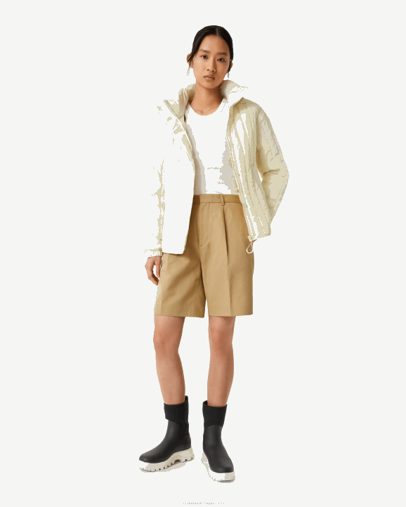 UK Hunter Women Explorer Recycled Nylon Quilted Jacket Soft Sand 28BV349