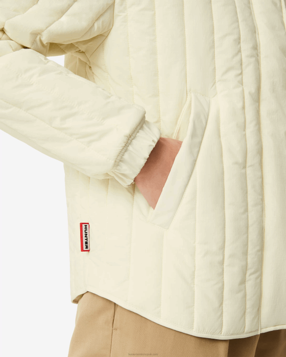UK Hunter Women Explorer Recycled Nylon Quilted Jacket Soft Sand 28BV349