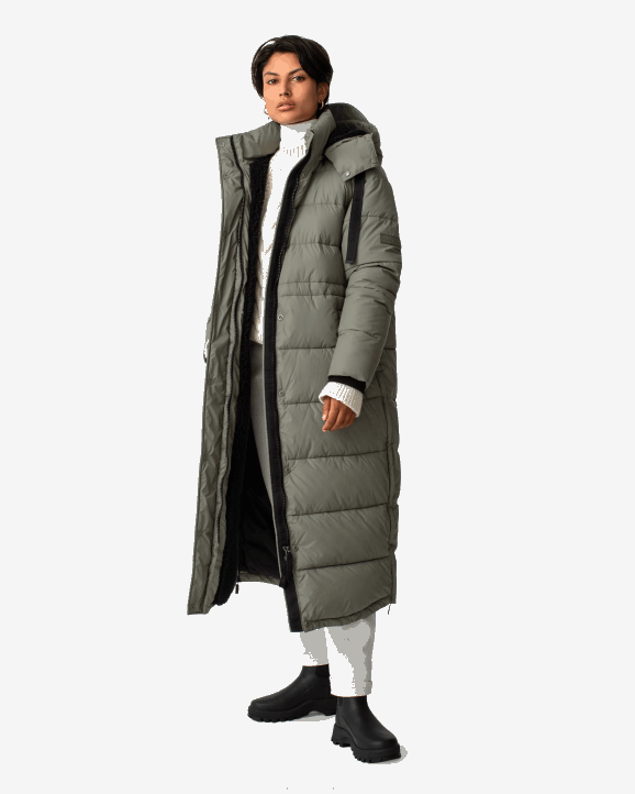 UK Hunter Women Intrepid Insulated Long Puffer Coat Urban Grey 28BV364