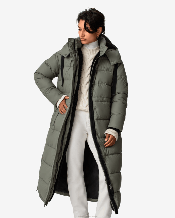 UK Hunter Women Intrepid Insulated Long Puffer Coat Urban Grey 28BV364