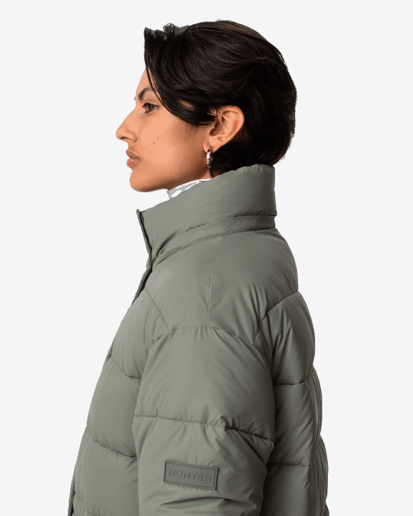 UK Hunter Women Intrepid Insulated Long Puffer Coat Urban Grey 28BV364