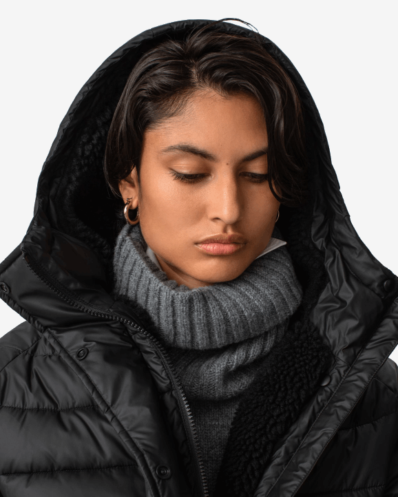 UK Hunter Women Intrepid Insulated Mid Puffer Jacket Hunter Black 28BV362