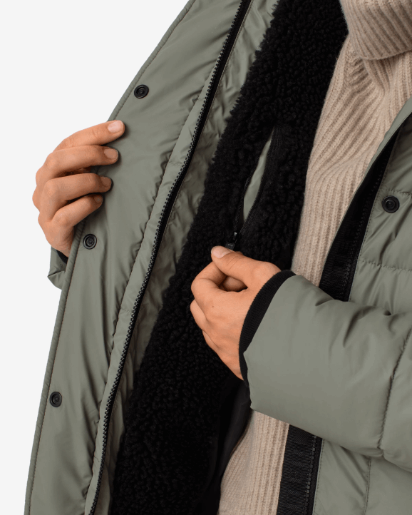 UK Hunter Women Intrepid Insulated Mid Puffer Jacket Urban Grey 28BV371