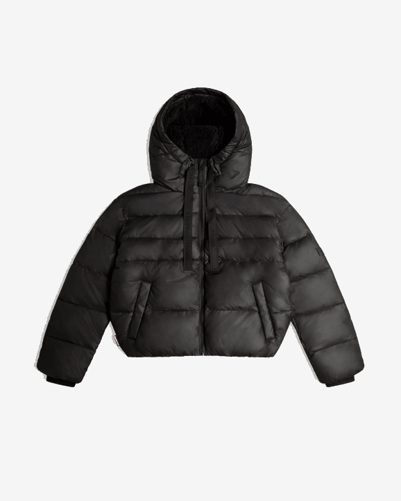 UK Hunter Women Intrepid Insulated Short Puffer Jacket Hunter Black 28BV360