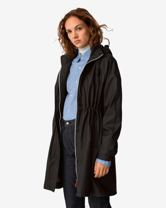UK Hunter Women Lightweight Waterproof Parka Hunter Black 28BV339