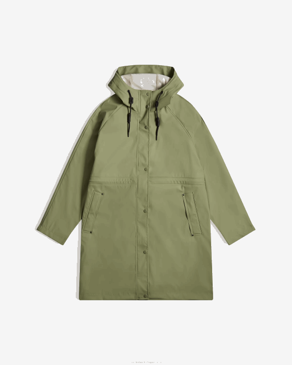 UK Hunter Women Lightweight Waterproof Parka Lichen Green 28BV334