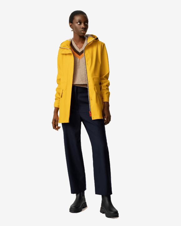 UK Hunter Women Lightweight Waterproof Rain Jacket Yellow 28BV338