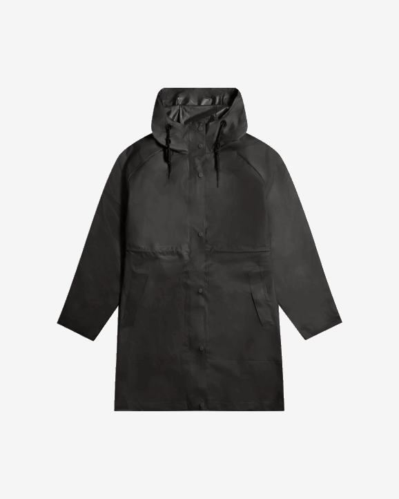 UK Hunter Women Play Transparent Vinyl Waterproof Parka Hunter Black 28BV351