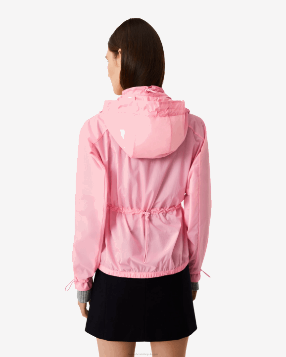 UK Hunter Women Travel Recycled Nylon Shell Jacket Pink Fizz 28BV343