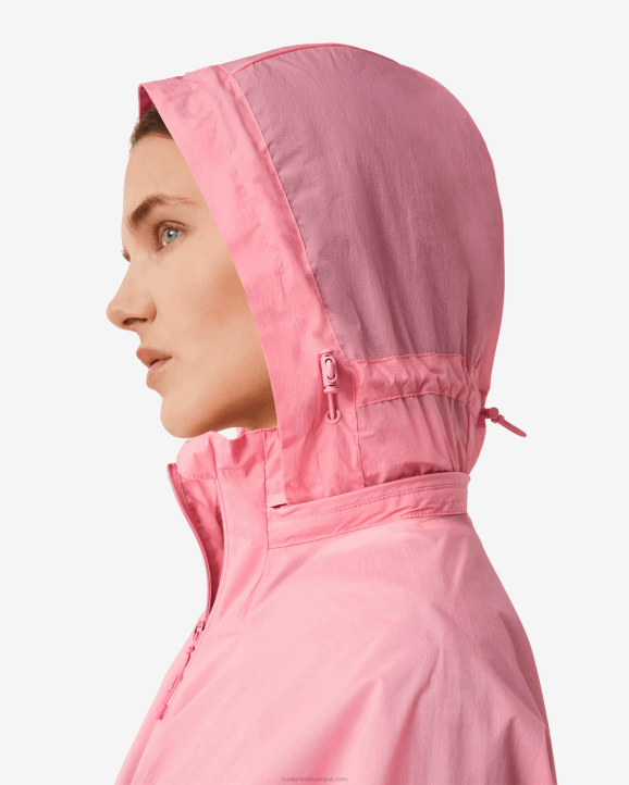 UK Hunter Women Travel Recycled Nylon Shell Jacket Pink Fizz 28BV343