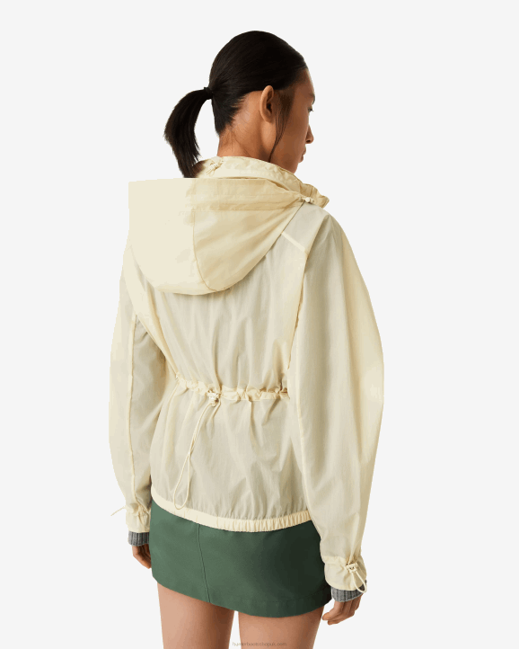 UK Hunter Women Travel Recycled Nylon Shell Jacket Shaded White 28BV344