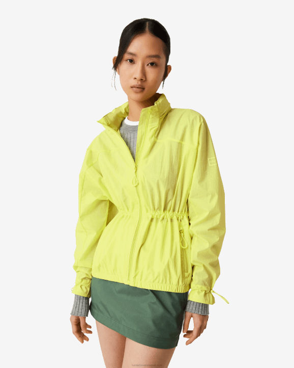 UK Hunter Women Travel Recycled Nylon Shell Jacket Zesty Yellow 28BV345